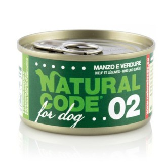 Natural Code for dogs 02 (manzo e verdure)