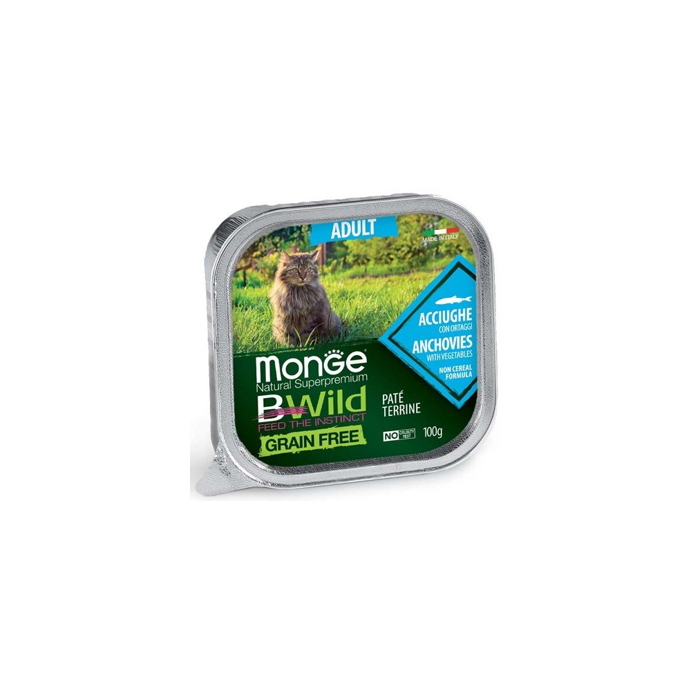 Monge BWild Grain Free paté (acciughe)