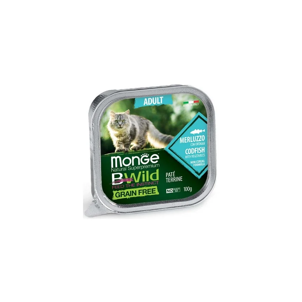 MongeMonge BWild Grain Free paté (merluzzo)