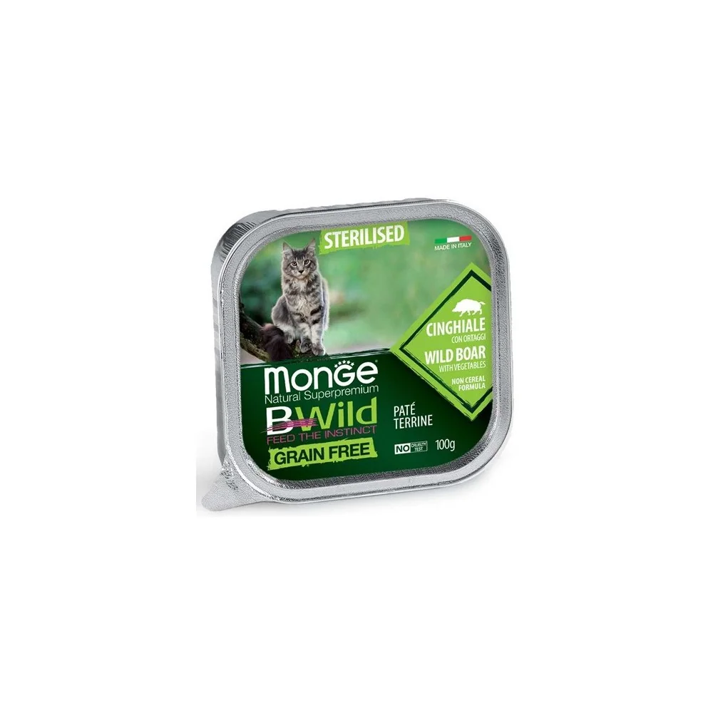 MongeMonge BWild Grain Free sterilized paté (cinghiale)