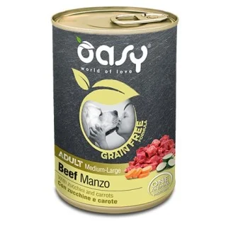 Oasy Grain-free Formula adult dog umido (manzo)