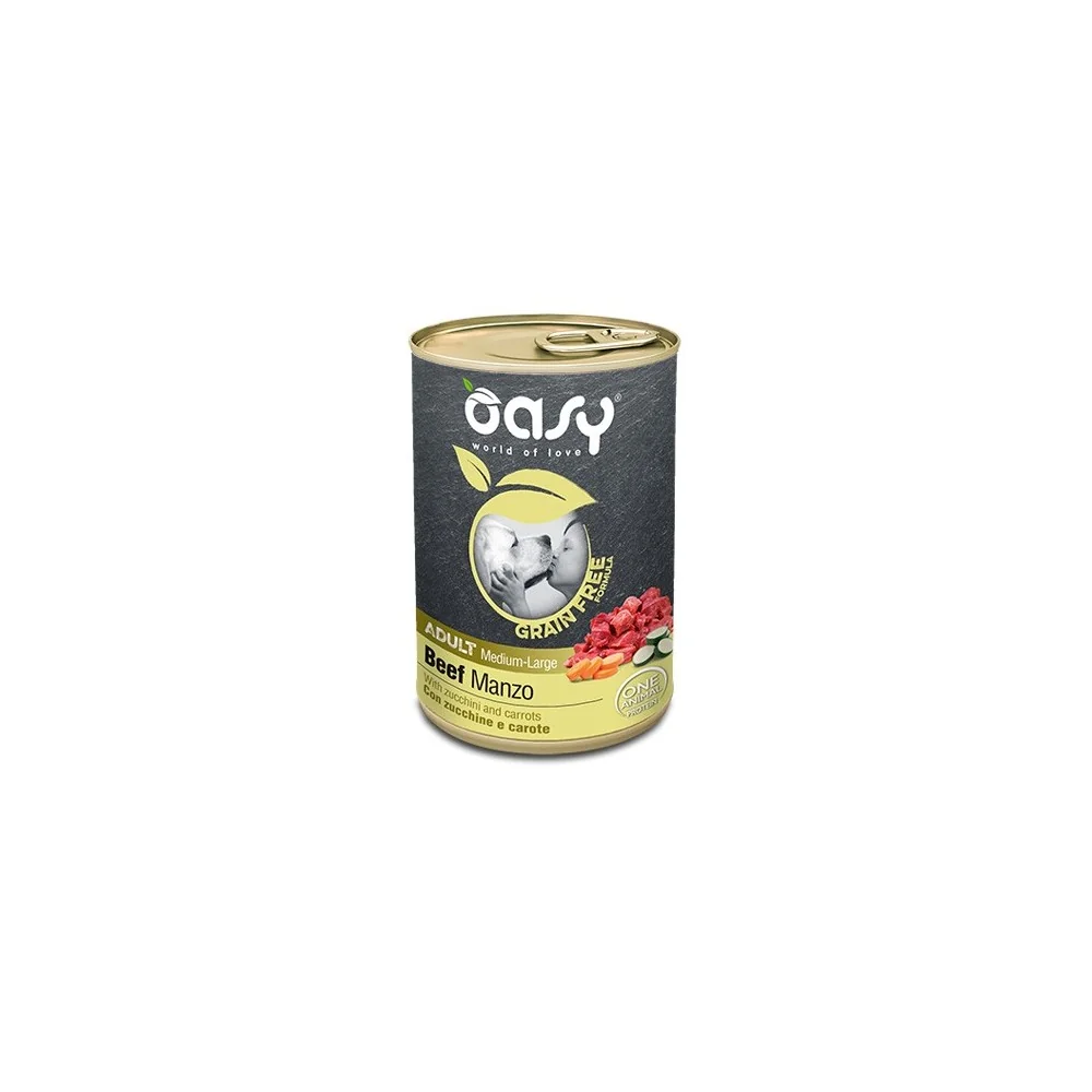 OasyOasy Grain-free Formula adult dog umido (manzo)