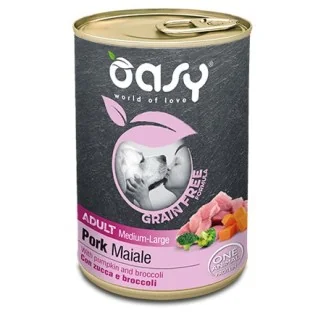 Oasy Grain-free Formula adult dog umido (maiale)