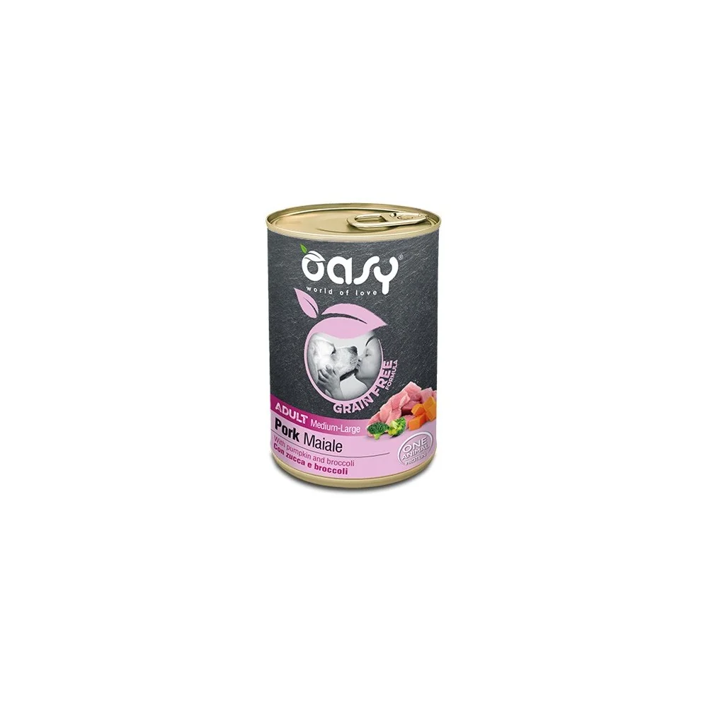OasyOasy Grain-free Formula adult dog umido (maiale)