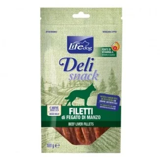 Life Pet Deli Snack filetti essiccati di fegato di manzo