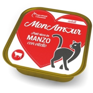 MonAmour Adult Paté per gatti con manzo e vitello