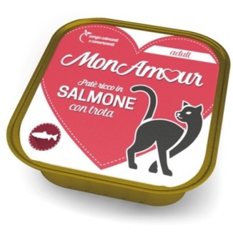 MonAmour Adult Paté per gatti con salmone e trota