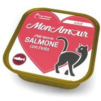 MonAmour Adult Paté per gatti con salmone e trota