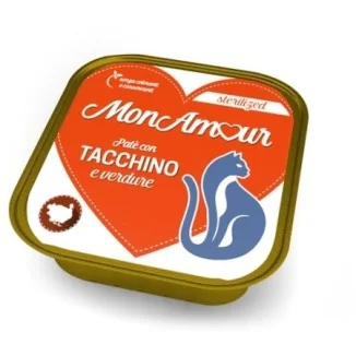 MonAmour Paté per gatti sterilizzati con tacchino e verdure