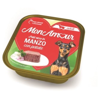 MonAmour Adult Paté per cani con manzo e patate