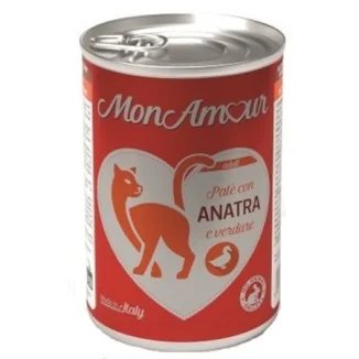 MonAmour Adult Paté per gatti con anatra e verdure