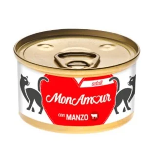 MonAmour Adult Mousse per gatti con manzo