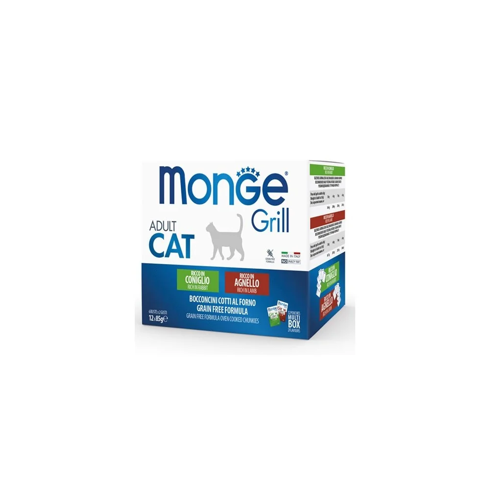 MongeMonge Grill Multipack Cat (coniglio e agnello)