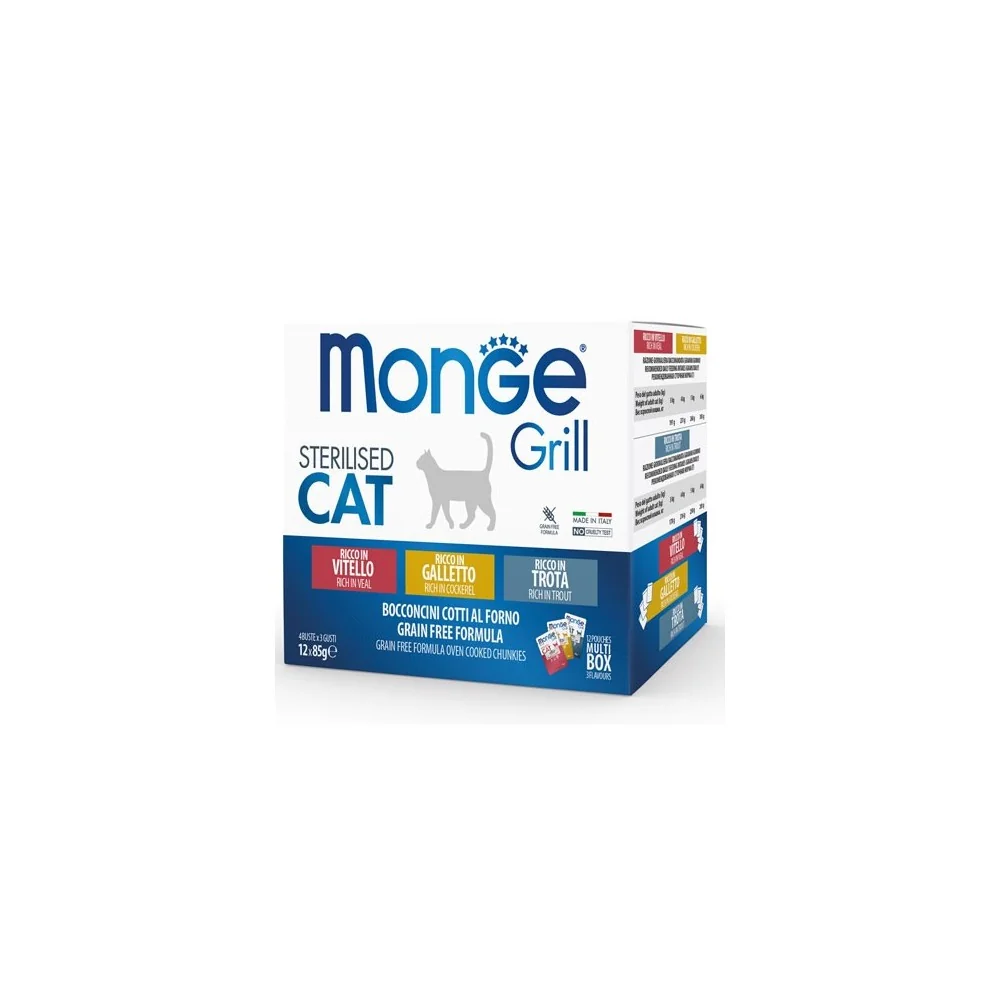 MongeMonge Grill Multipack Sterilised Cat