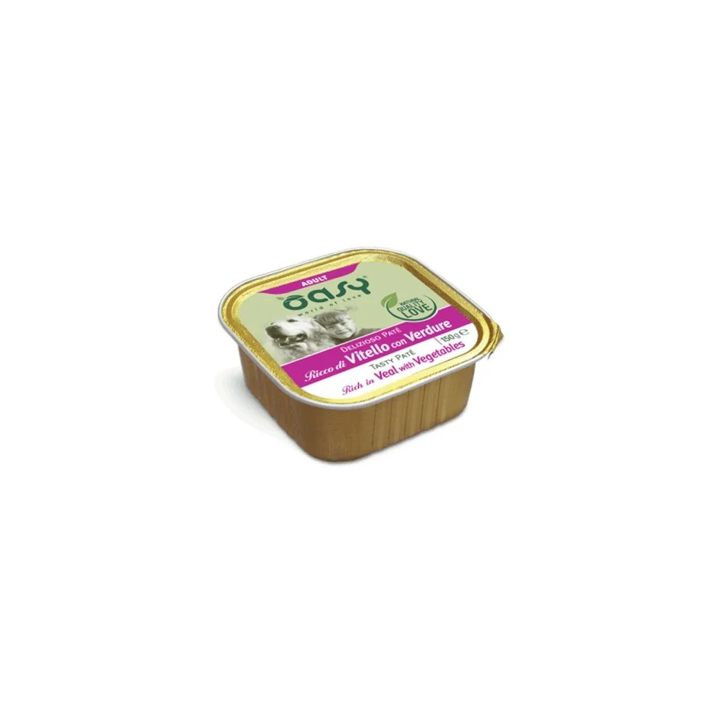 OasyOasy Delizioso Paté Adult Dog al vitello con verdure