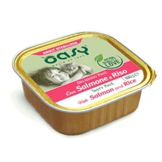 Oasy Delizioso Paté Sterilized Cat (salmone e riso)