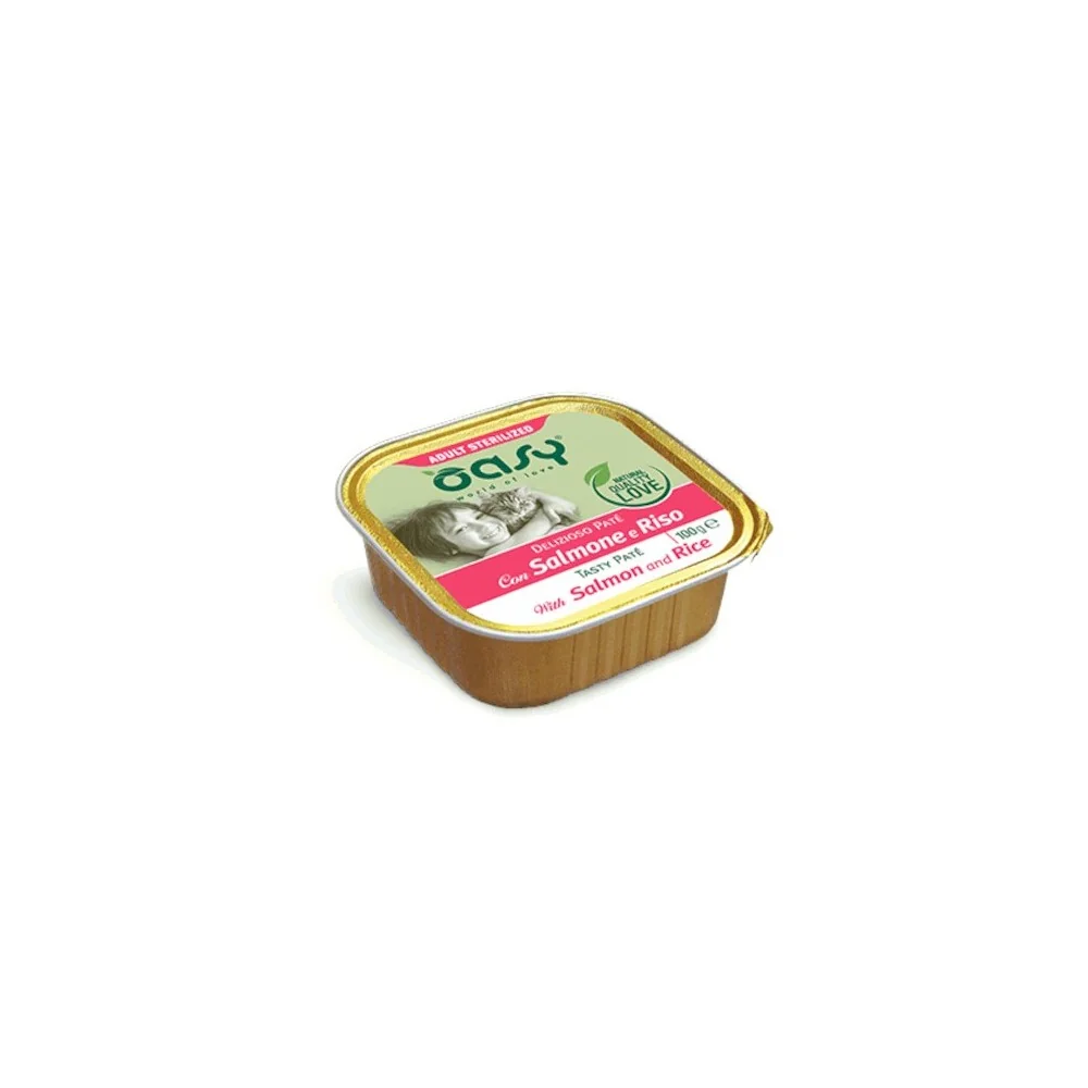 OasyOasy Delizioso Paté Sterilized Cat (salmone e riso)