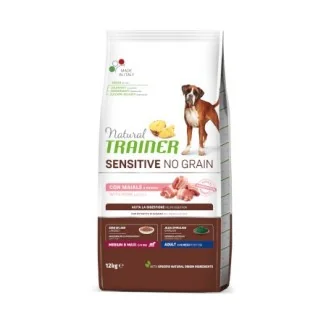 Natural Trainer Sensitive No Grain Adult Medium/Maxi (maiale)