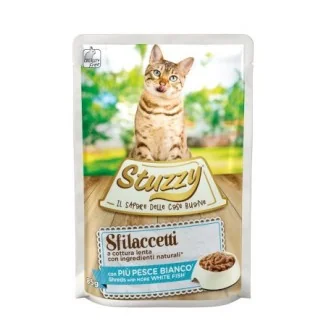 Stuzzy Sfilaccetti per gatti (pesce bianco)