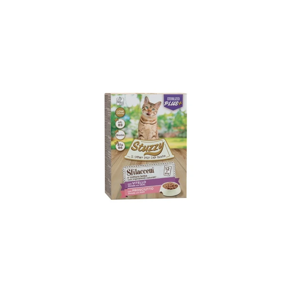 StuzzyStuzzy Multipack Sfilaccetti Sterilized (vitello e prosciutto)
