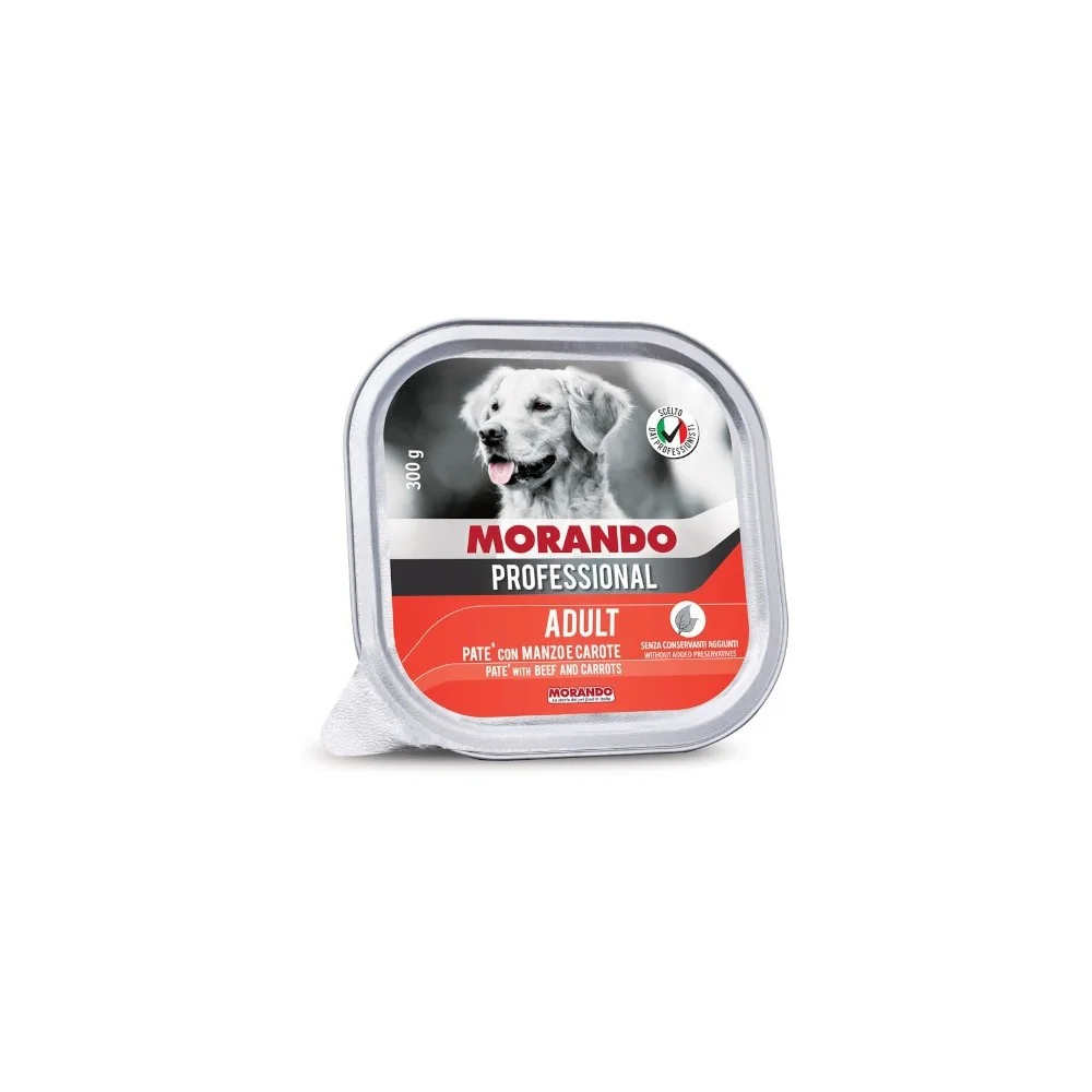 MorandoMorando Professional Adult Paté Medium/Maxi (manzo e carote)
