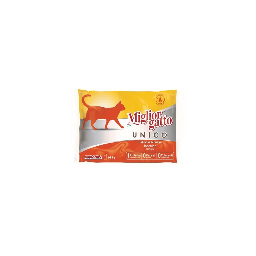 Miglior GattoMiglior Gatto Unico Deliziosa Mousse Flowpack (tacchino)