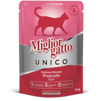 Miglior Gatto Unico Deliziosa Mousse (prosciutto)