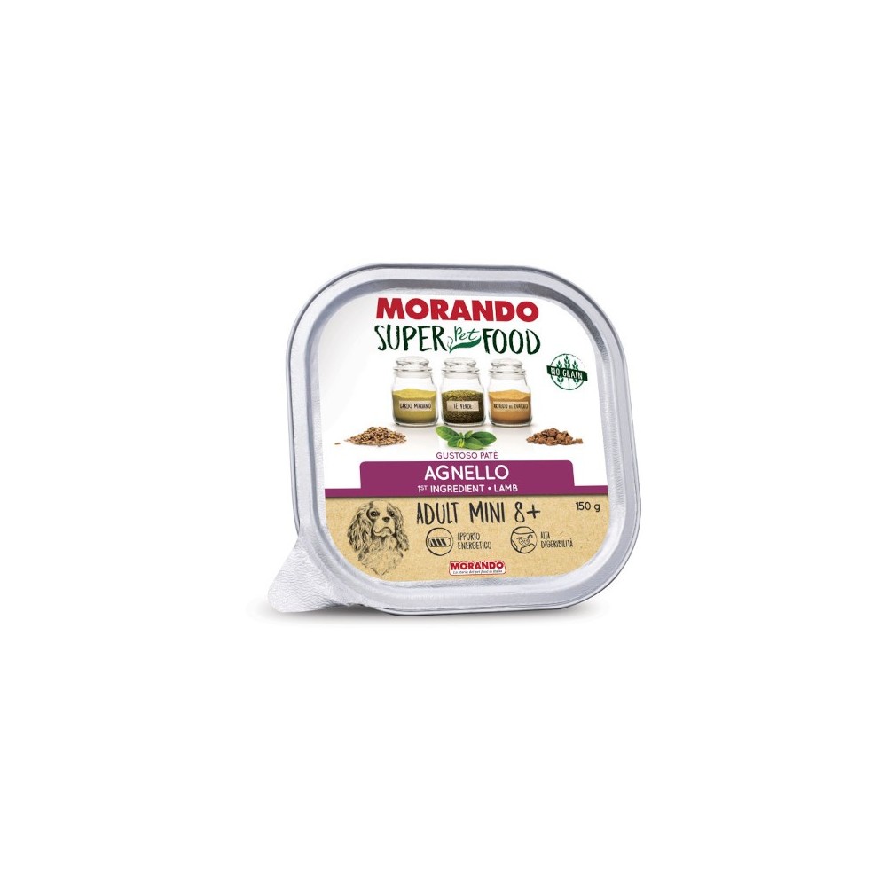 Morando Super Food Adult Mini 8+ Gustoso Paté (agnello)