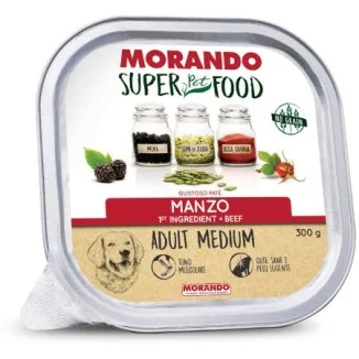 Morando Super Food Adult Medium Gustoso Paté (manzo)