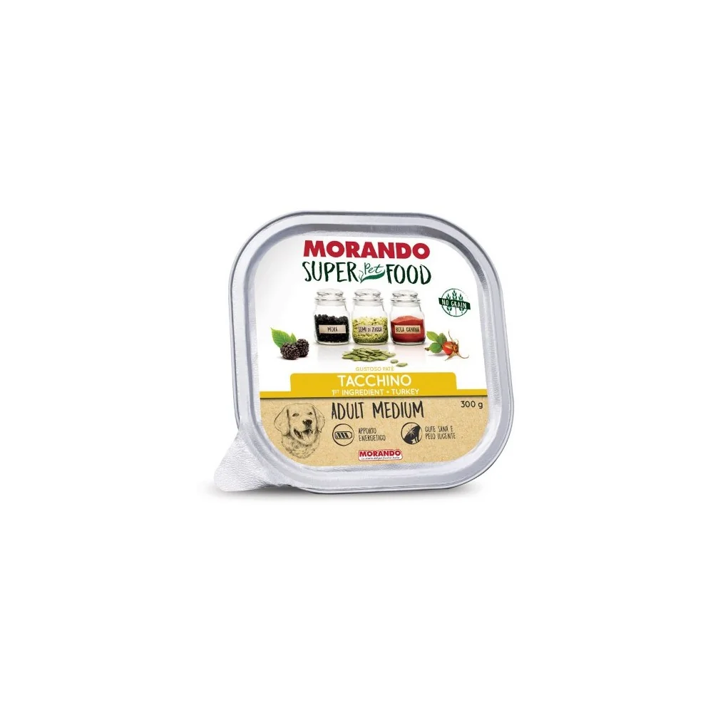 MorandoMorando Super Food Adult Medium Gustoso Paté (tacchino)