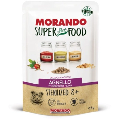 MorandoMorando Super Food Sterilized 8+ Cat Deliziosa Mousse (agnello)