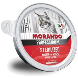 Morando Professional Sterilized Cat Mousse (manzo)