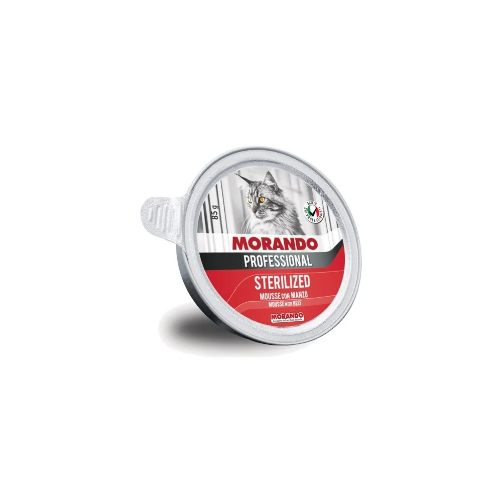 MorandoMorando Professional Sterilized Cat Mousse (manzo)