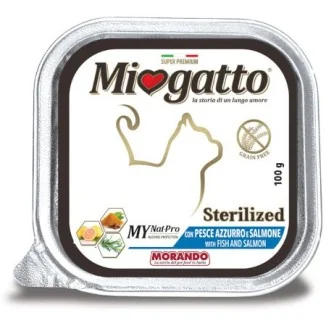 Miogatto Sterilized Paté (pesce azzurro e salmone)