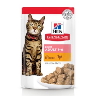 Hill's Science Plan feline Adult Light bocconcini al pollo