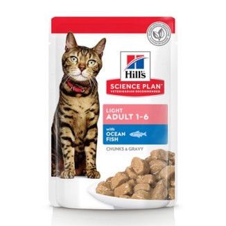 Hill's Science Plan feline Adult Light bocconcini al pesce