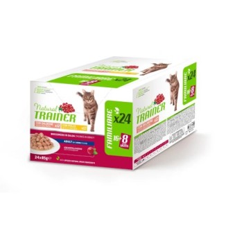 Natural Trainer Adult bocconcini multipack (pollo e salmone)