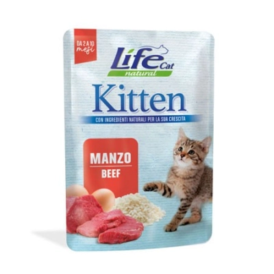 Life PetLife Pet Kitten Natural (manzo)