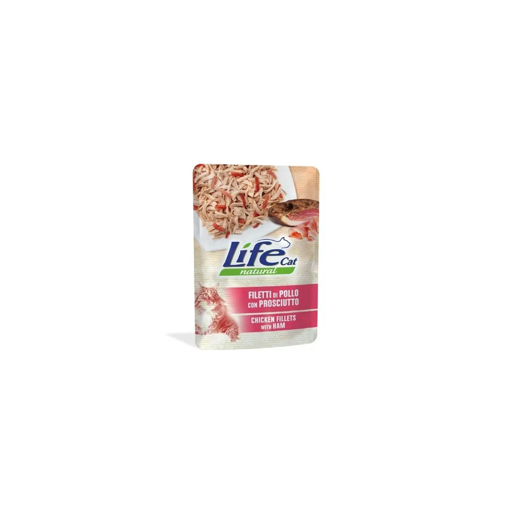 Life PetLife Pet Cat Natural (filetti di pollo con prosciutto)