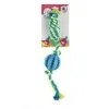 Leopet Playtime palla in gomma con corda