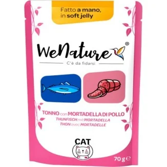 WeNature Tonno con Mortadella di Pollo in bustina in jelly