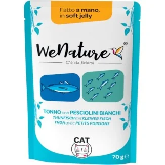 WeNature Tonno con Pesciolini bianchi in bustina in jelly