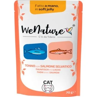 WeNature Tonno con Salmone in bustina in jelly