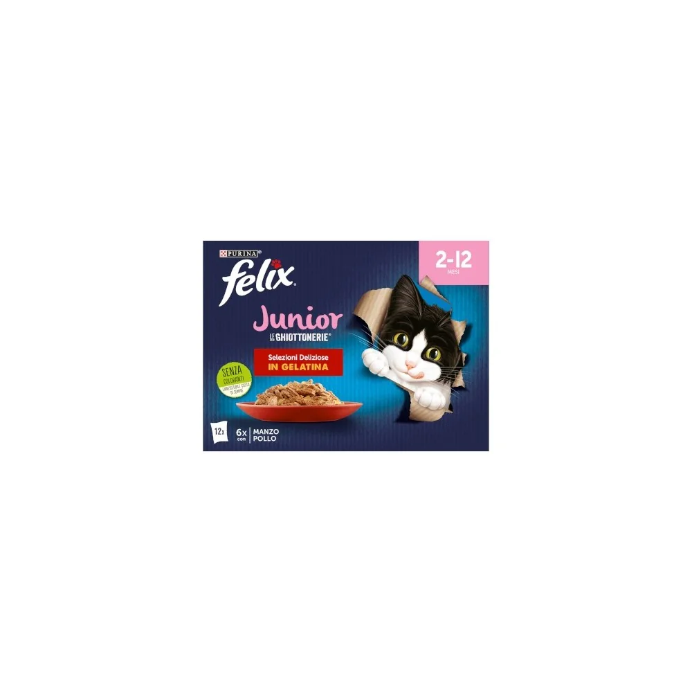 PurinaPurina Felix Le Ghiottonerie Junior Selezioni Deliziose in gelatina