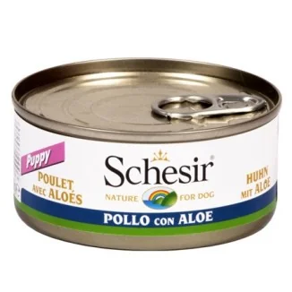 Schesir for dog in gelatina per cuccioli (pollo e aloe)