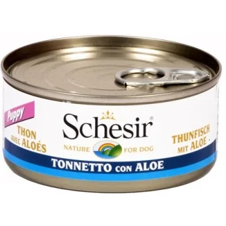 Schesir for dog in gelatina per cuccioli (tonno e aloe)