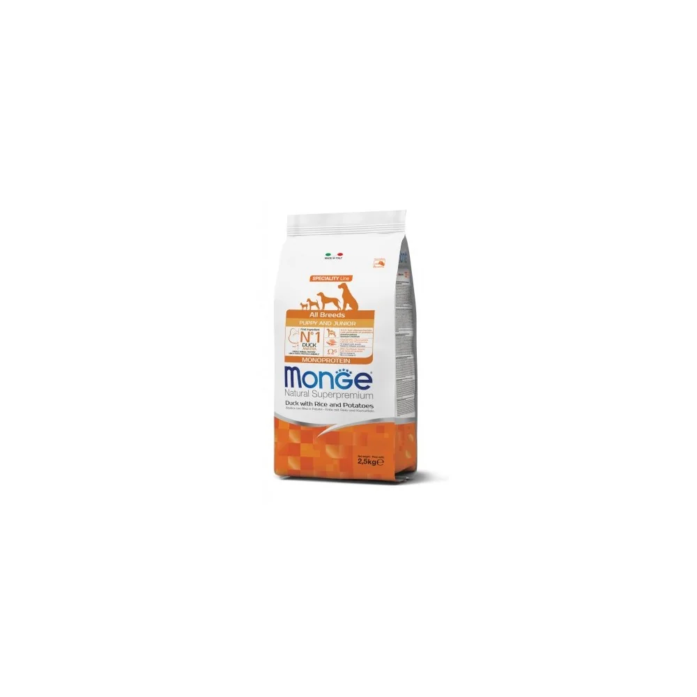 MongeMonge Natural Superpremium All Breeds Puppy (anatra, riso e patate)