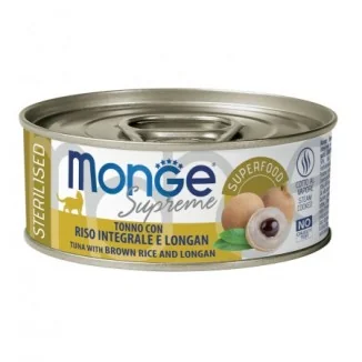 Monge Supreme Sterilised (tonno con riso integrale e longan)