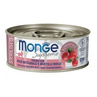 Monge Supreme Sterilised (tonno con riso integrale e mirtilli rossi)