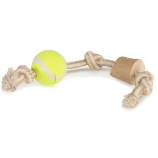 Camon Gioco con corda con legno di caffè e palla da tennis